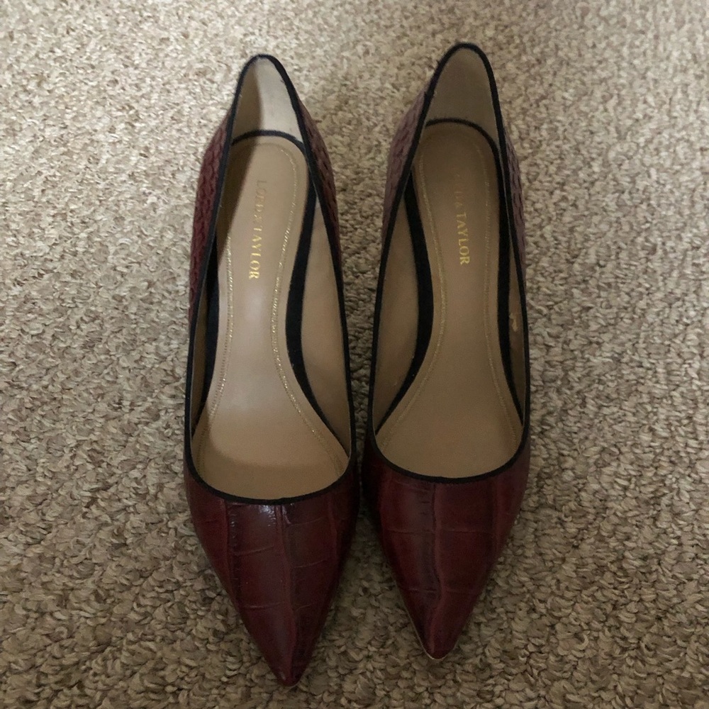 Top Shop Burgundy Heels Size 38.5